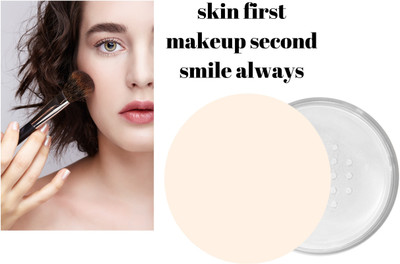 AMOSFIA HD Makeup Waterproof Oil Control Waterproof Face Loose Powder  Compact(Tanslucent White, 30 g)