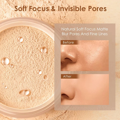 USBK Setting Loose Powder Flawless Smooth Finishing Compact(BEIGE, 15 g)