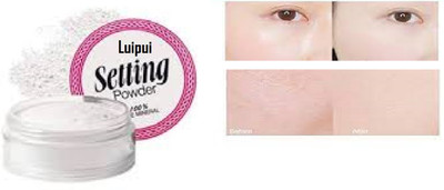 Luipui perfect white color setting powder for your makeup pack of 1 Compact(white, 30 g)