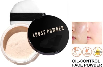 Wonholli Translucent Stay Matte Finish Loose Powder for Oily Skin Control Compact(IVORY, 30 g)