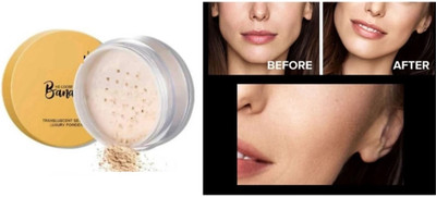 HUZURLU HD FINE COVERAGE setting loose powder  Compact(natual beige, 15 g)