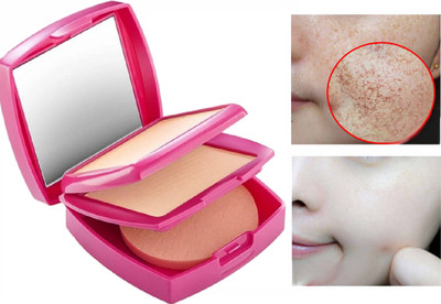 Sheny Party Look 2 IN 1 SHIMMER & MATTE SHINY COMPACT POWDER (BEIGE, 12 g) Compact(BEIGE, 12 g)