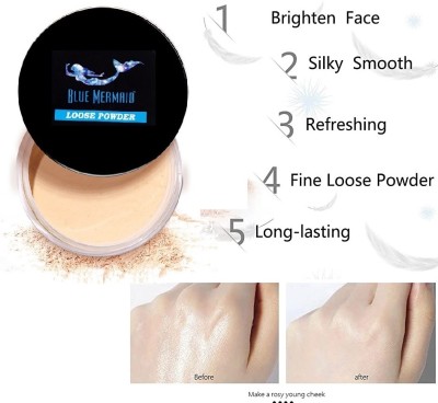 BLUEMERMAID MAKEUP BEST LOOSE POWDER WATERPROOF FORMULA Compact(IVORY, 10 g)