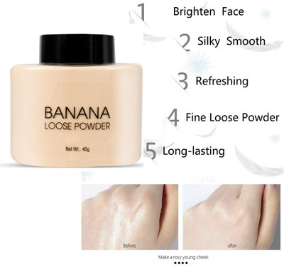 AEPRUY Banana Professional Loose Translucent Powder  Compact(BANANA, 40 g)