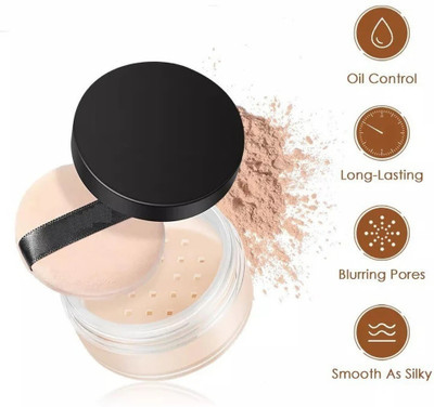 USBK Loose Setting Powder: Matte Face Powder for Professional Styling Compact(beige, 15 g)
