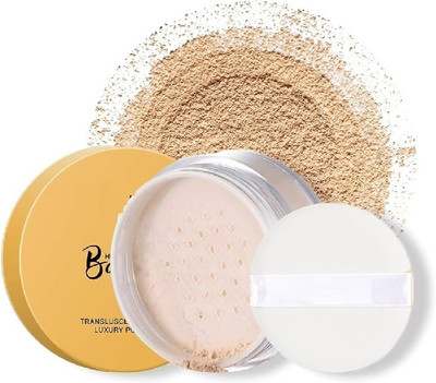 HUZURLU Soft Translucent Waterproof Loose Face Powder For All Type Of Makeup Compact-01 Compact(SOFT IVORY, 15 g)