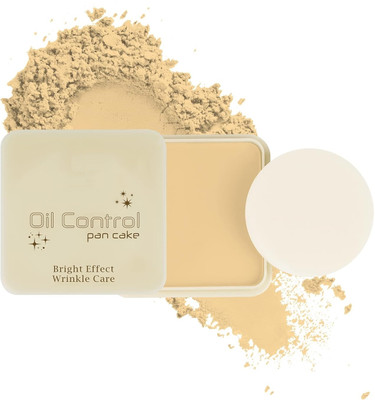 GULGLOW99 Full Coverage Compact for Dark Skin Tones, Durable & Medium Coverage, Suitable Compact(Natural, 15 g)