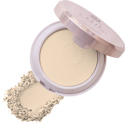 COLORS QUEEN 2 in 1 Oil Control Highlighting Complex SPF-15 Compact Powder (01) Compact(Light Ivory, 20 g)