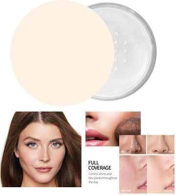 AMOSFIA loose powder weightless texture for even application & easy blending Compact(Tanslucent White, 30 g)