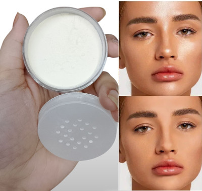 GABBU Loose Setting Powder Soft Matte Finish, Best for Normal to Oily Skin Compact(White, 15 g)