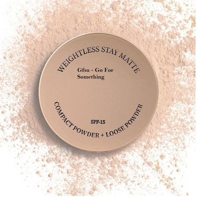 GFSU - GO FOR SOMETHING UNIQUE Matte Compact Powder | Pressed Powder + Loose Powder Compact(beige, 43.3 ml)