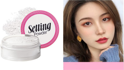 AFARAXIA loose compact powder matte loose powder makeup setting powder// Compact(white, 10 g)