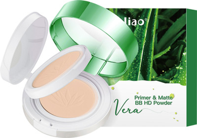 maliao Primer & Matte BB HD Powder - Aloe Vera Infused for Flawless Matte Finish Compact(SOFT IVORY, 20 g)