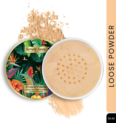 Seven Seas Studio Finish Loose Setting Powder | Compact Powder Compact(03, 36.4 g)