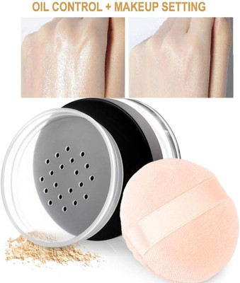 USBK Smooth Loose Face Powder Lightweight&Long Lasting Compact(BEIGE, 30 g)