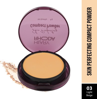 Hilary Rhoda Skin Perfecting Compact Powder | Compact & Pressed Powder | Matte Finish  Compact(Light Beige, Shade-03, 6 g)