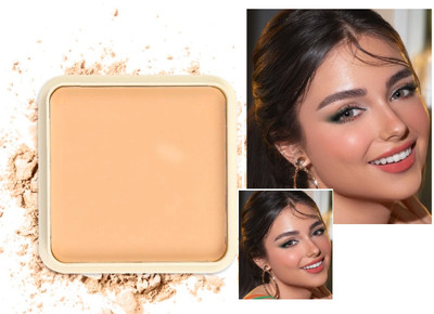 Emijun Ultra Blendable Long Lasting Matte Complexion Compact Powder Compact(HONEY BEIGE, 15 g)