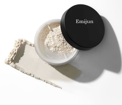 Emijun Translucent Loose Setting Powder Mini Compact(off white, 15 g)