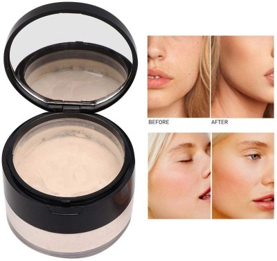 WOONGMI Oil Control Face Powder for Translucent Makeup For Girls Compact(Rose Pink, 10 g)