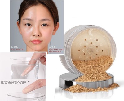 REIMICHI Water Proof & Long Lasting Oil Free Matte Loose Powder Foundation  Compact(BEIGE, 15 g)