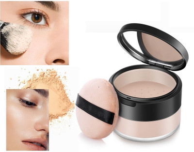 Vyomiris NATURAL FACE BEST MAKEUP SETTING LOOSE POWDER MATTE FINISH Compact(BEIGE, 15 g)