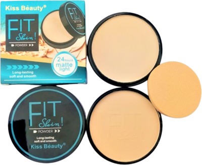 Kiss Beauty Fit Skin 24 hours Matte light compact Compact(Beige, 20 g)