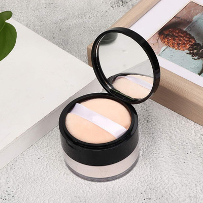 EVERERIN NATURAL FILL PORES MATTE FULL FACE COVERAGE OIL FREE FINE LOOSE MAKEUP Compact(BEIGE, 15 g)