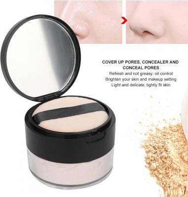 MYEONG Makeup, Waterproof Long Lasting Finishing Powder  Compact(Natural, 10 g)