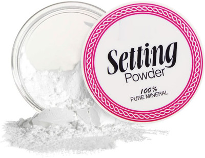 Latixmat PROFESSIONAL MAKE UP USE WHITE SETTING LOOSE POWDER Compact(WHITE, 10 g)