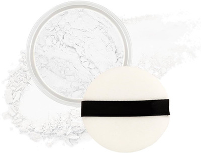 MYEONG Trend Setting Ultra Fine Matte Loose Powder Compact Matte Translucent Compact(Snow White, 12 g)