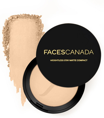 FACES CANADA Weightless Stay Matte Powder | Oil Control Compact(Natural, 9 g)