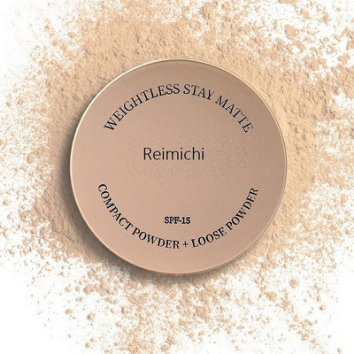 REIMICHI Best Loose Compact Powder Weightless Matte Finish & Natural Look Compact(ivory, 43.4 g)