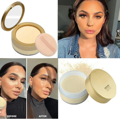 AEPRUY 2-in-1 Compact &Loose Powder|Matte Finish  Compact(Banana, 22 ml)