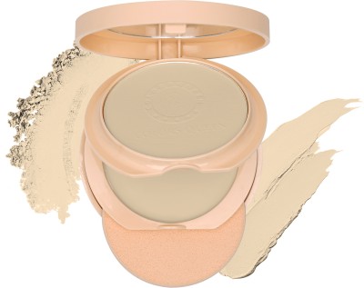 COLORS QUEEN Perfect Look Oil Control Compact Powder | 2 in 1 Compact Powder + Base Concealer Compact(Ivory, 18 g)