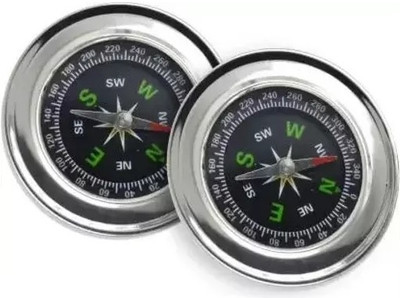 Xydrozen Stainless Steel Directional Magnetic Compass for Feng Shui/Travel Compass(Silver)