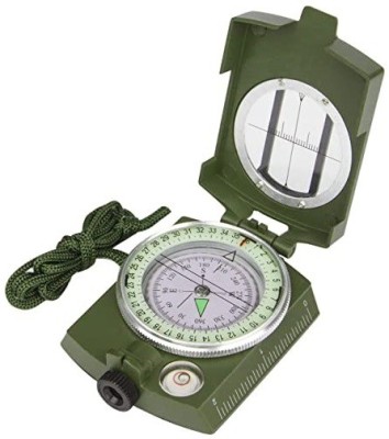 MsRaviSagar High Accuracy Metal Waterproof Military Compass For Directions Compass(Green)
