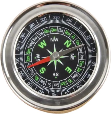 SXWE Stainless Steel Directional Pocket Magnetic Compass Direction Compass Compass(Silver)