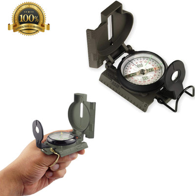 LENSATIC Outdoor Camping Hiking Portable Pocket Compass(Multicolor)