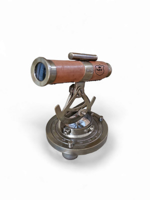 Neo Classic Theodolite Alidade Telescope Compass Navigation Surface Level Compass Compass(Gold, Brown)
