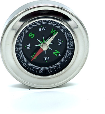 JB CREATION Royals High Quality Stainless Steel Directional Magnetic Compass Compass(Silver)