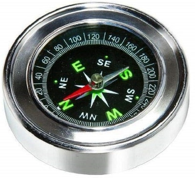 Xydrozen Magnetic Field Navigation Professional Compass-Silver Compass(Silver)