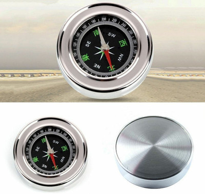 ASTOUND Stainless Steel Directional Magnetic Compass for Feng Shui/Travel-Silver Compass(Silver)
