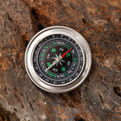 COMPAS Whispers of the Magnetic Field: The Small Compass Through Time Compass(Silver)