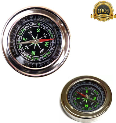 COMPAS Hand compass for travelers Stainless Steel Directional Magnetic Compass Compass(Silver)