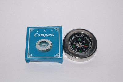 nitinscientific High Quality Stainless Steel Directional Magnetic COMPASS 2Inch Compass(Silver)