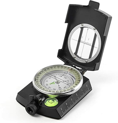 SHAHEEDA Multifunctional Tactical Survival Military Compass Compass(Black)