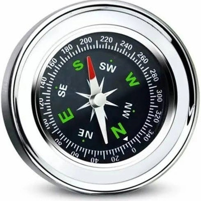 SoftSolutions Stainless Super Pocket Size Direction Compass for Multi Purpose Pack of 1Pc Compass(Multicolor)
