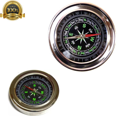 Steell Professional New Hand compass for travelers and mountain rangers Compass Compass(Silver)
