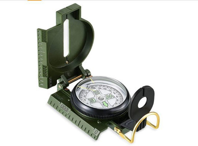 AARVIENT ERPRISEN Metal Military Lensatic Sighting Accuracy Pocket Compass Compass(Green)