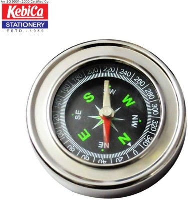 Kebica Stainless Steel Directional Military Magnetic Small Compass(Silver)